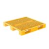 Pallet Nhựa Liền Khối 1 Mặt Hở 1200x1200x150mm 8 pallet-nhua-sg-1092-vang