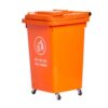 Thùng Rác Nhựa HDPE 60L Có Bánh Xe Giá Rẻ 7 thùng rác nhựa 60l cam nắp kín có bánh xe