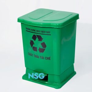 thùng rác nhựa y tế 20l xanh