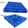 Pallet Nhựa Cũ 1100x1100x120mm Xanh 2 pallet nhựa cũ 1100x1100x120mm xanh