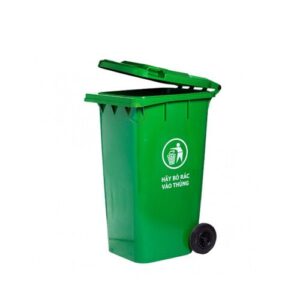 thùng rác rưởi vật liệu nhựa 360l