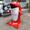 thùng rác nhựa composite cá heo