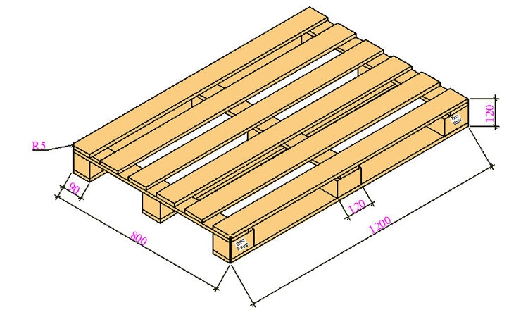 Kích Thước Pallet Gỗ Tiêu Chuẩn Và Phổ Biến Nhất 4 kích thước pallet gỗ