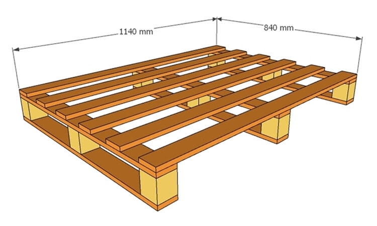 Kích Thước Pallet Gỗ Tiêu Chuẩn Và Phổ Biến Nhất 3 kích thước pallet gỗ
