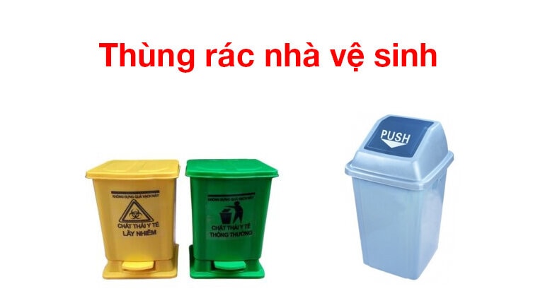 thùng đựng rác trong nhà vệ sinh