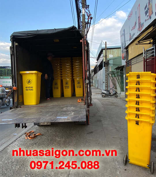 Mua Thùng Rác Nhựa Quận Tân Bình 60L 120L 240L Giá Rẻ Ở Đâu? 2 thùng rác nhựa quận tân bình giá rẻ