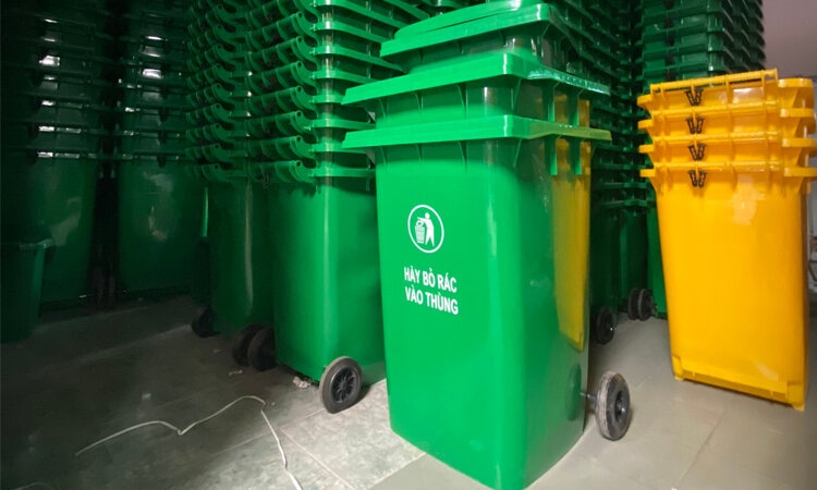 Thùng Rác Nhựa Quận 2 Giá Rẻ, Độ Bền Cao 60L, 120L, 240L, 360L 4 thùng rác nhựa tại quận 2