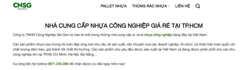 Nhựa Sài Gòn - Nhà cung cấp nhựa giá rẻ tại TP.HCM