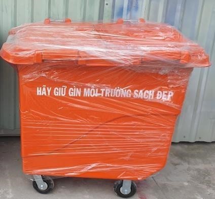 Thùng Rác Nhựa Composite 480 Lít 2 thung rac nhua 480l