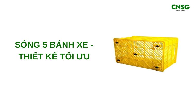 Sóng 5 bánh xe - Trợ thủ đắc lực cho kho xưởng, siêu thị 8 song 5 banh